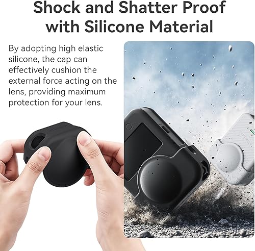 Miniatura 3 de aMagisn - Funda protectora de silicona para DJI OSMO 360 a prueba de golpes y caídas, accesorios para cámara de acción