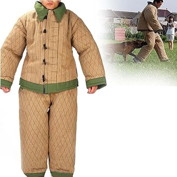 Training Dog Protective Clothing, Large Body Protection Police Dog Training Bite Suit Jacket S