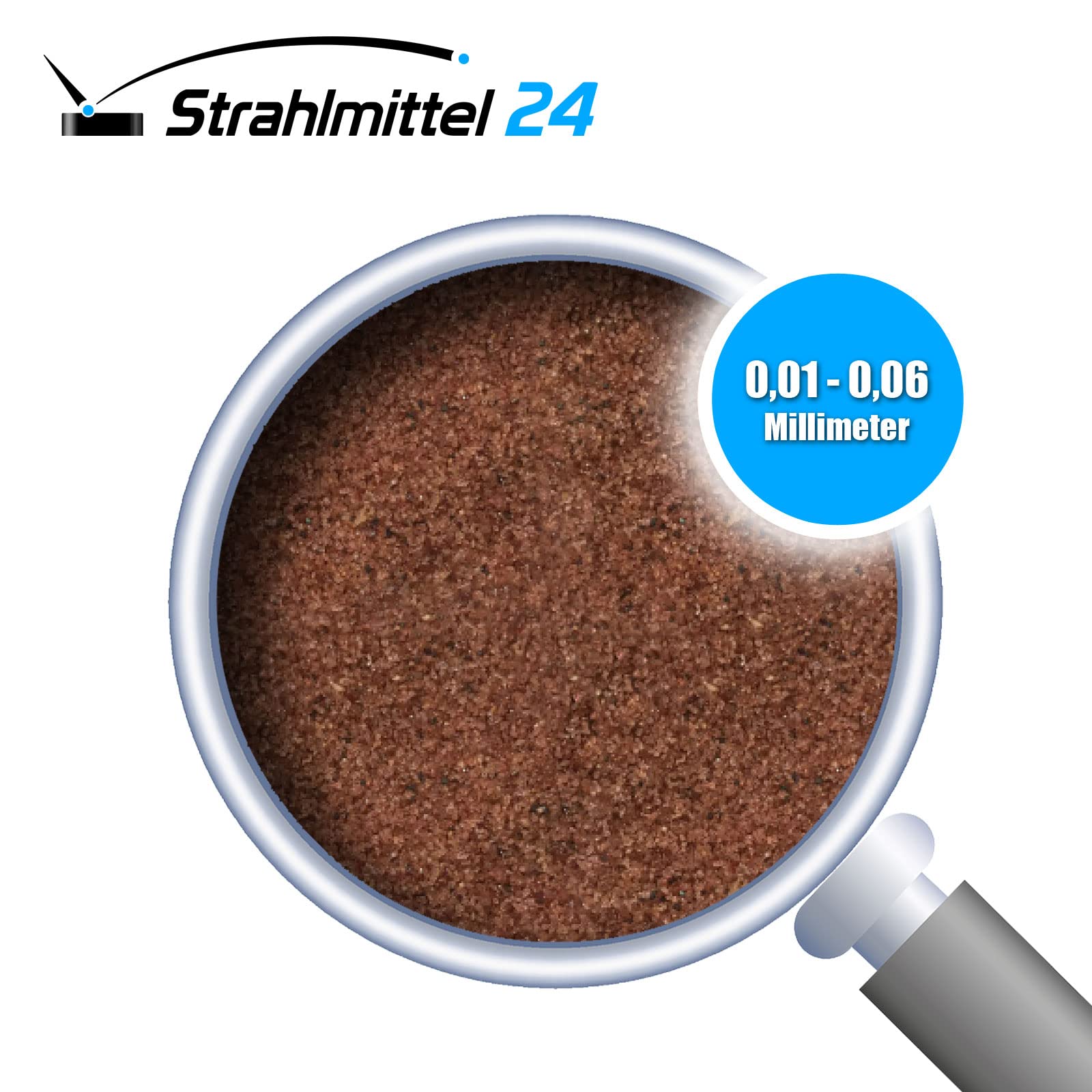 Samore 25 kg Granatsand Strahlmittel (Granatsand Strahlmittel, 350 mesh 0,01-0,06 mm) - Mehrwegstrahlmittel zum Sandstrahlen, zur Graffitientfernung, Sanierung von Sandstein