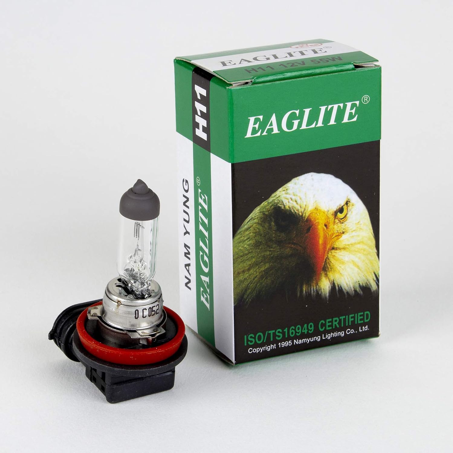 Eaglite Standard H11 12V 55W Clear DOT Halogen Headlight