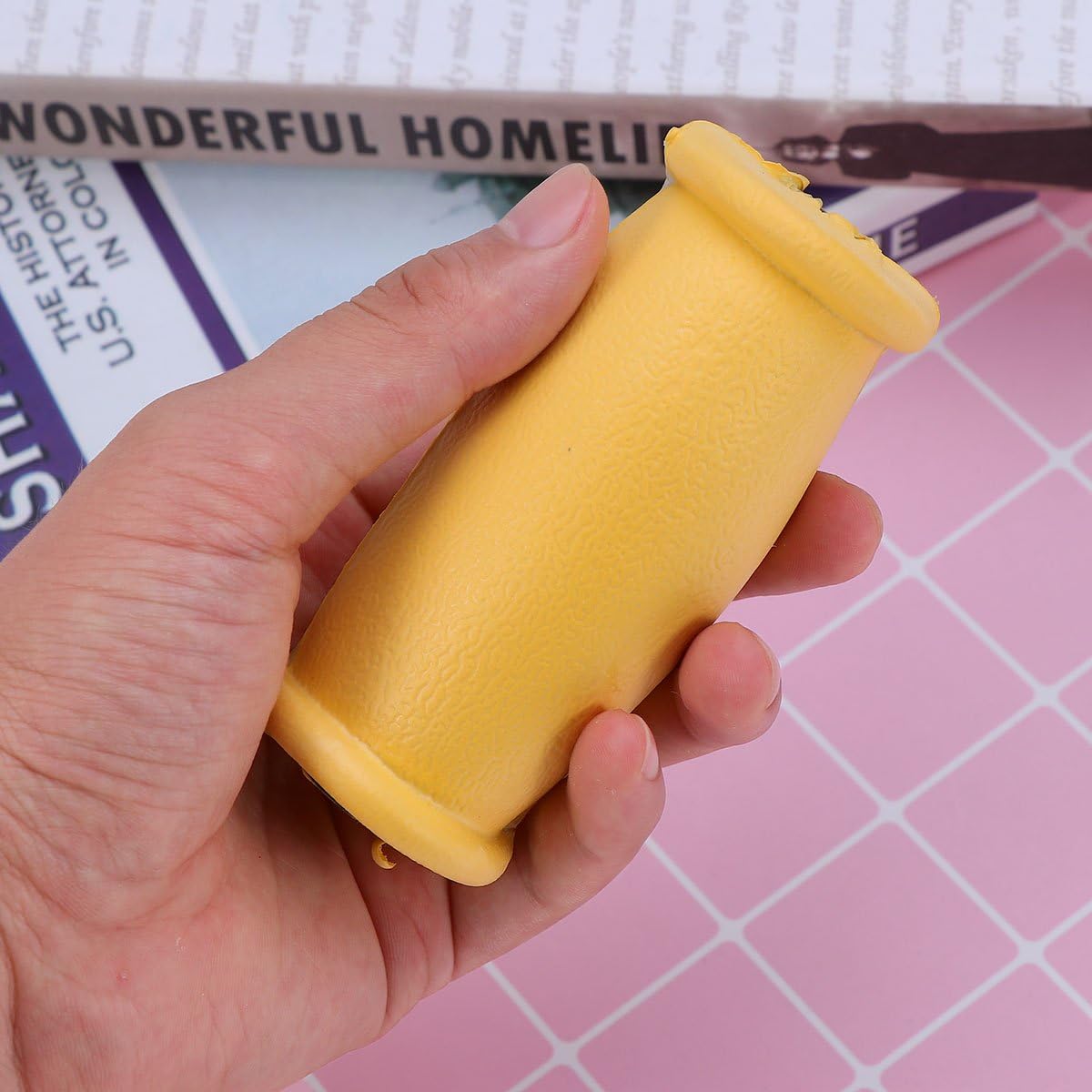 ROSENICE Rubber Crutch Hand Grip Handle Replacements Crutches Accessories 1 Pair (Yellow) : Health & Household