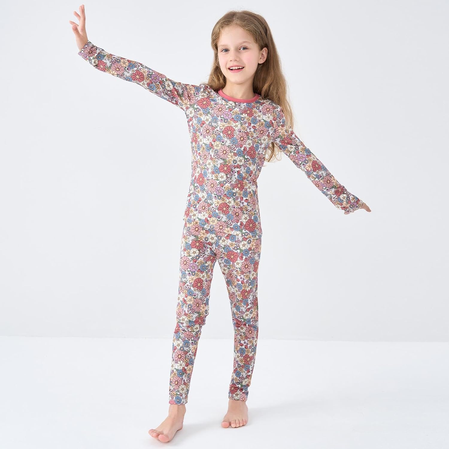 pureborn Baby Toddler Kids Viscose from Bamboo Pajamas Set Pjs 2pcs 18M-8Y - Image 2