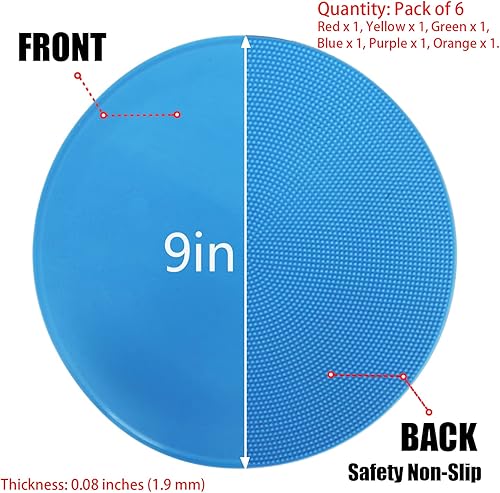 Miniatura 2 de Marcadores de punto de poliéster de 4 pulgadas y 9 pulgadas para puntos de agilidad para entrenamiento de gimnasioPE, baile, 61224 piezas,
