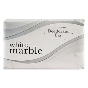 White Marble Guest Amenities Deodorant Soap DIA 00184