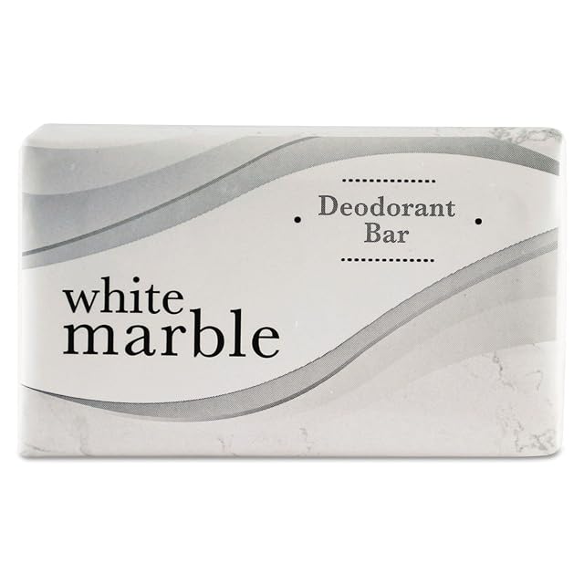 White Marble Guest Amenities Deodorant Soap DIA 00184