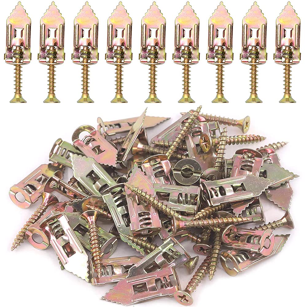 Buy AnrSee 50pcs SelfDrilling Drywall Anchors with Screws Hollow Wall