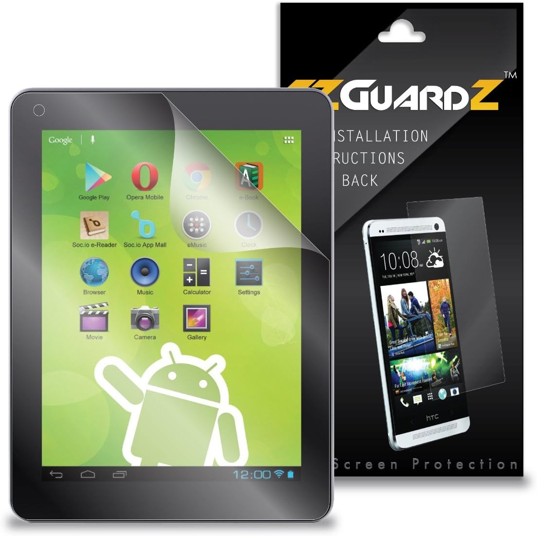 (1Pack) EZGuardZ Screen Protector for Zeki TBQG884B 8
