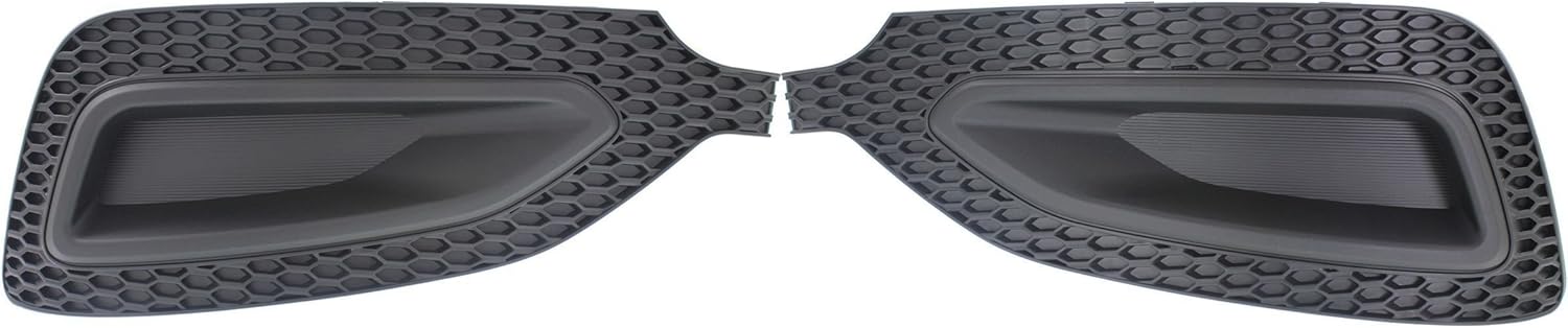 DAT AUTO PARTS Front Left Driver & Right Passenger Set of 2 Fog Light Cover Grille Molding Trim Replacement For 2013-2016 Hyundai Santa Fe Sport Black Textured Plastic HY1038116 HY1039116 865634Z000