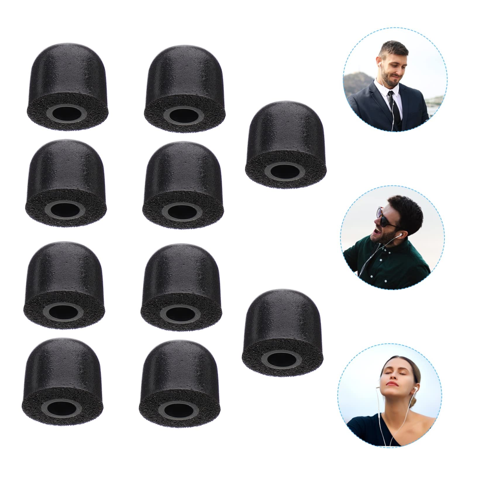 SUPVOX 50pièces Embouts Mousse pour Écouteurs -Auriculaires Remplacement Antidérapant Et Confortable Compatible Plupart Modèles