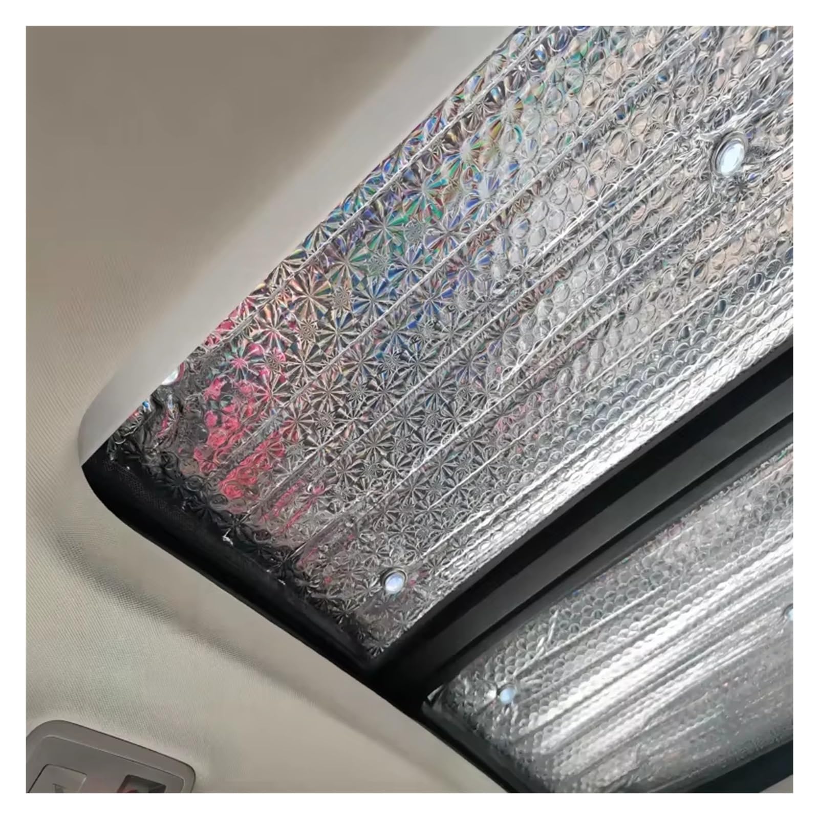 Parasol Luna Coche Para Haval H6 2017-2019 Techo Panorámico Automóvil 2X Parasol Ventana Protección Térmica Anti-UV Techo Corredizo Automático Parasol Automóvil(Silver)