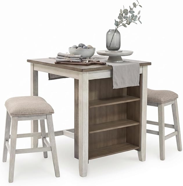 Signature Design by Ashley Skempton Counter Height Dining Table Set