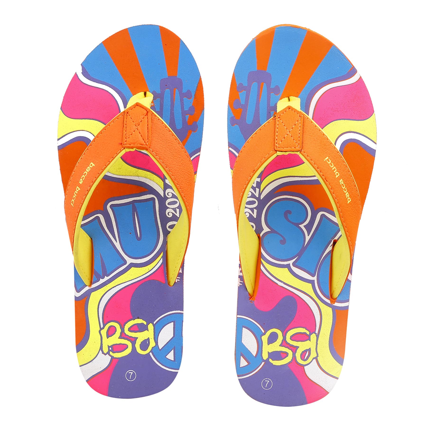 Bacca Bucci Beach Breeze Cloud Slippers/Flip-Flop for Men | Non-Slip with Rubber Outsole and Vibrant Colors- Orange (B0C952VCMR) Amazon Price History, Amazon Price Tracker