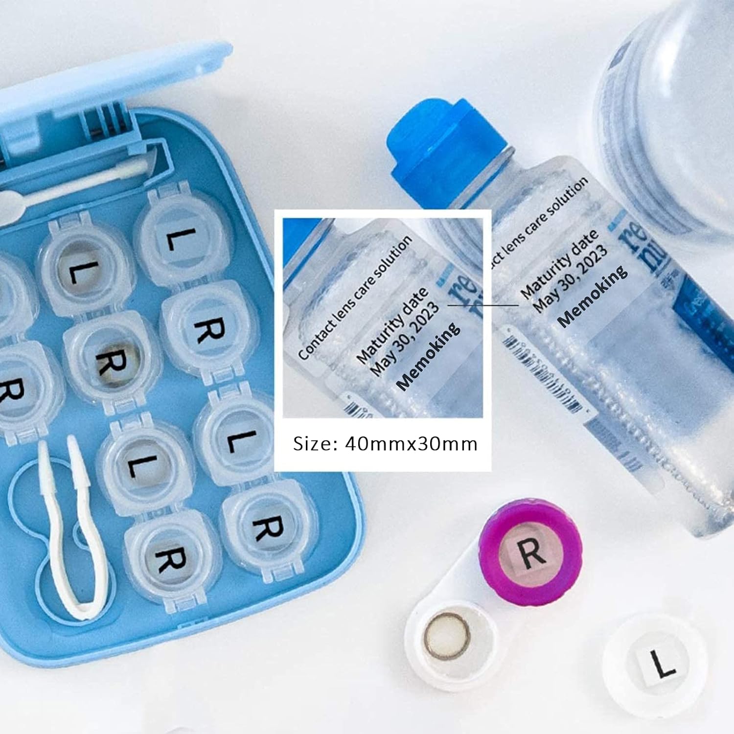 Clear M110 Thermal Labels - for M100/M110/M220/M200/M260/M250 M150 Printer, Waterproof Transparent Print Master Label Refill 1.57"x1.18" (40x30mm) Compatible with Phomemo Labels for Tag, Barcode, Logo - Image 8