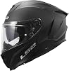LS2 Challenger II Solid Integral Motorcycle Helmet Matt Black M