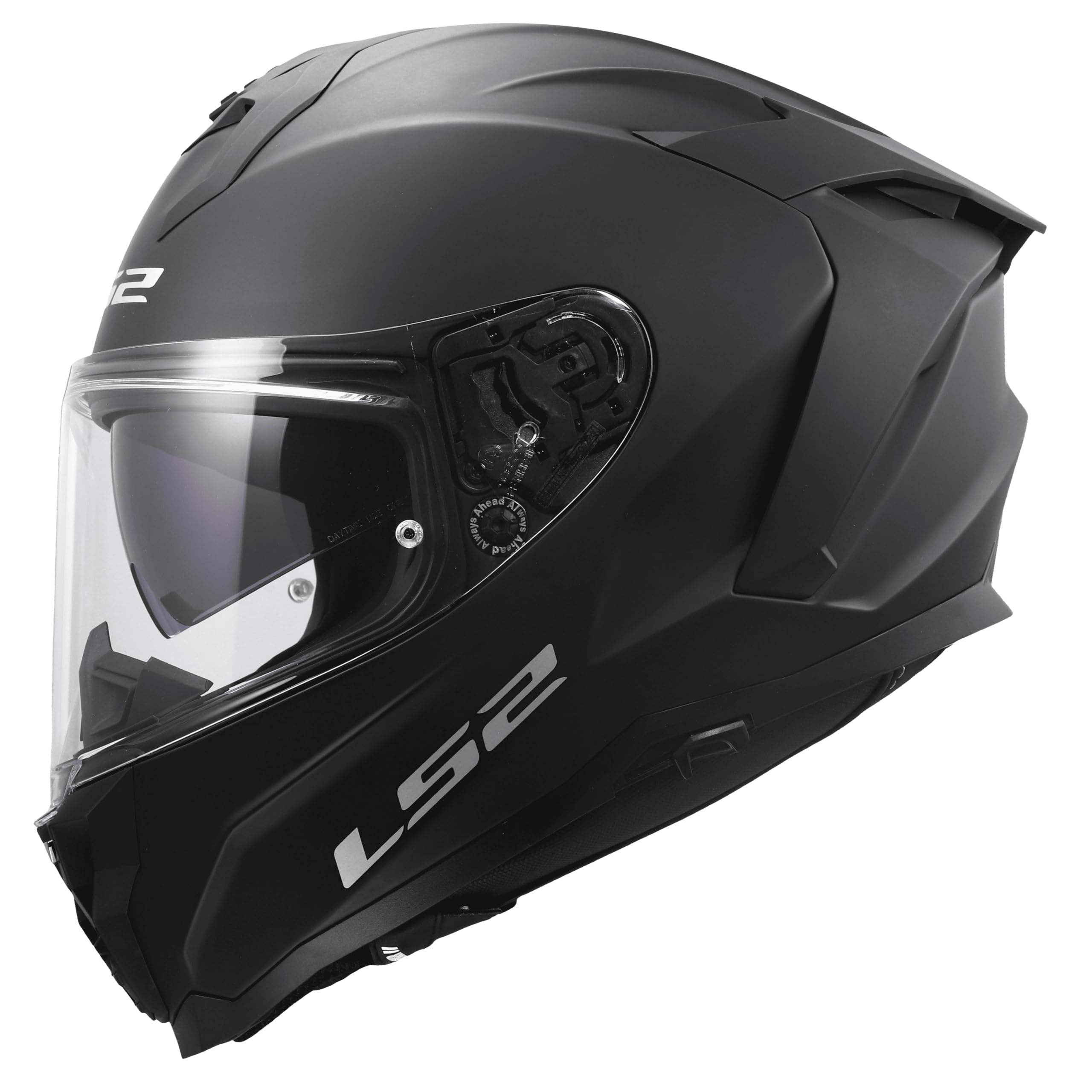 LS2, Integraler Motorradhelm CHALLENGER II SOLID Matt Black, XS | Beschlaghemmend