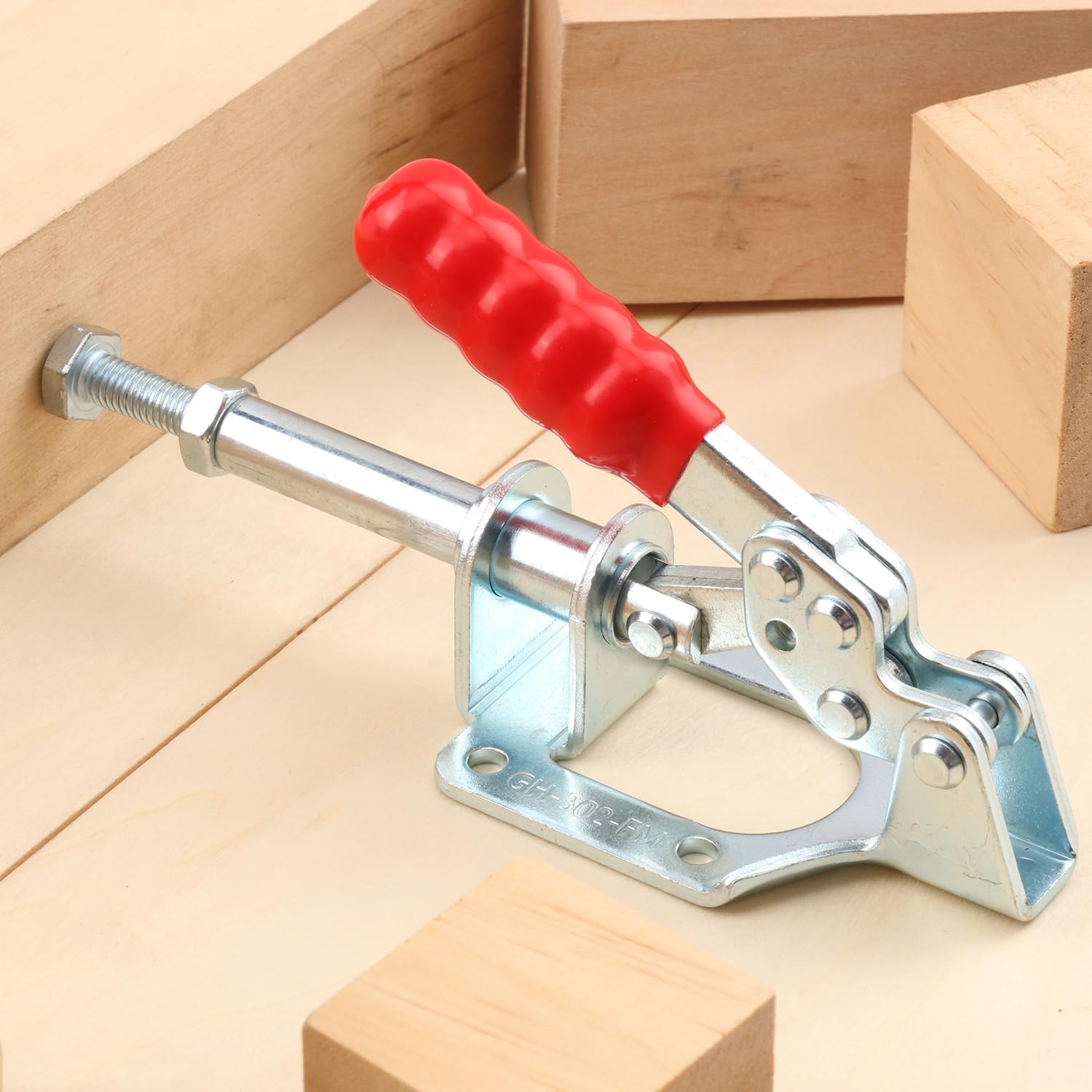 8 Pack 302F Push Pull Toggle Clamp, Heavy Duty Quick Release Push Pull Toggle Clamp, 300Lbs Holding Capacity