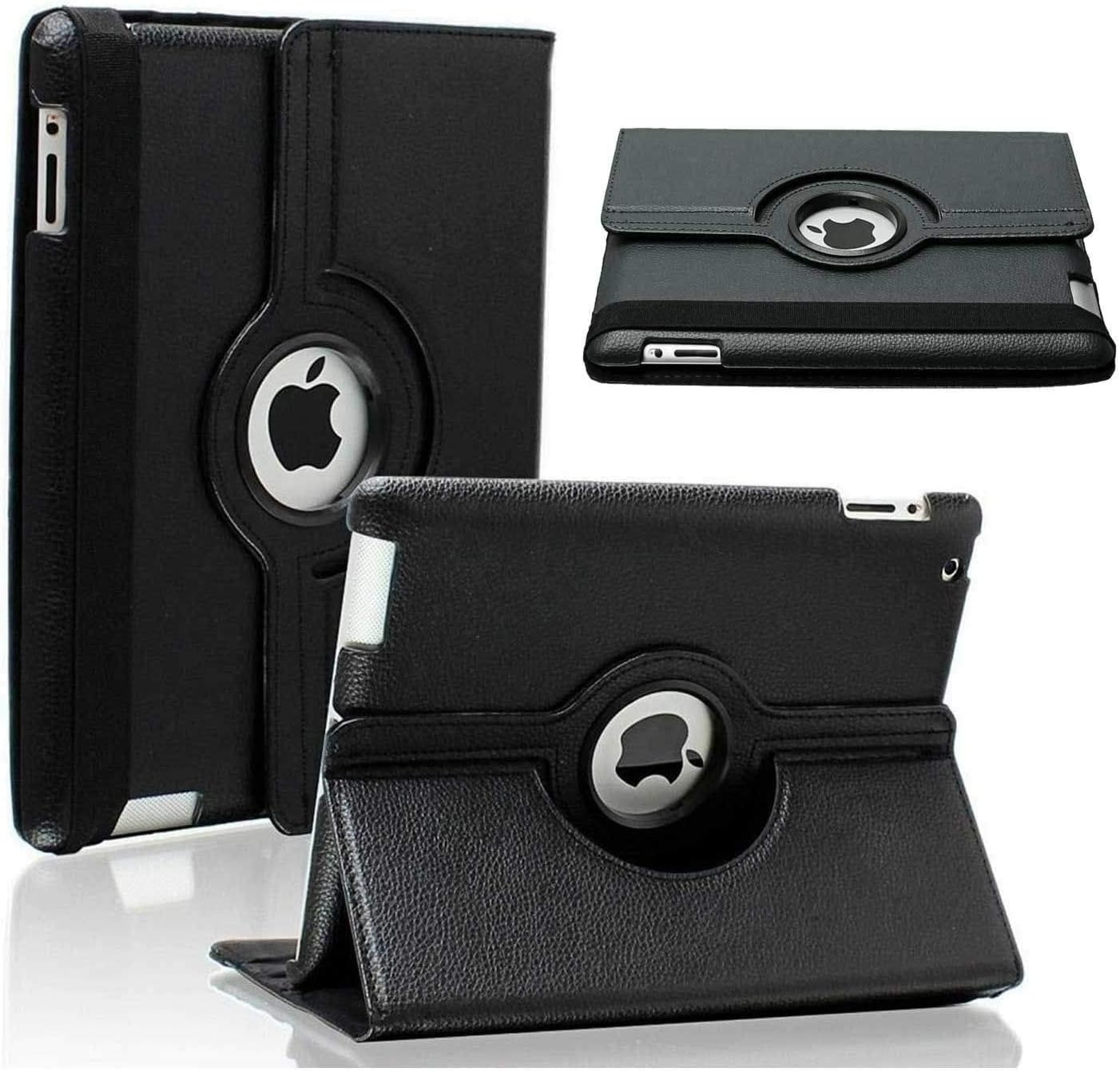 Rotate 360 Leather Case For Apple iPad Air 1 (2013) For Apple iPad Air 2 (2014) and For Apple iPad 5th Generation (2017) For Apple iPad 6th Generation (2018) (Black) - Image 5