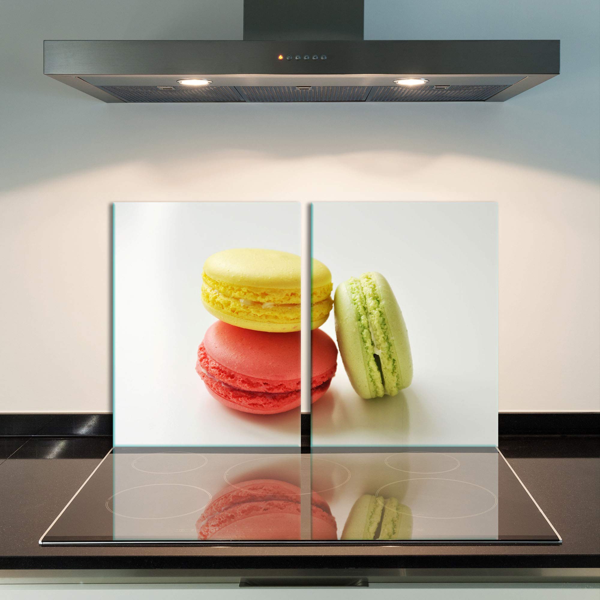 Placa para cubrir la vitrocerámica, 2 piezas, 2 x 40 x 52 cm, para cocinas de inducción, multicolor