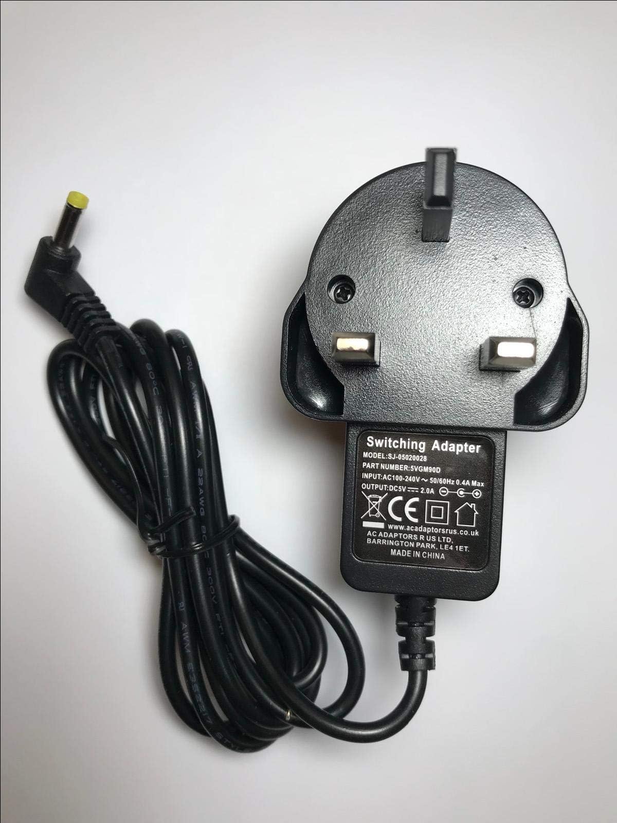 Replacement for 5V AC-DC Adaptor for John Lewis Spectrum Duo II DAB Radio DB470-2