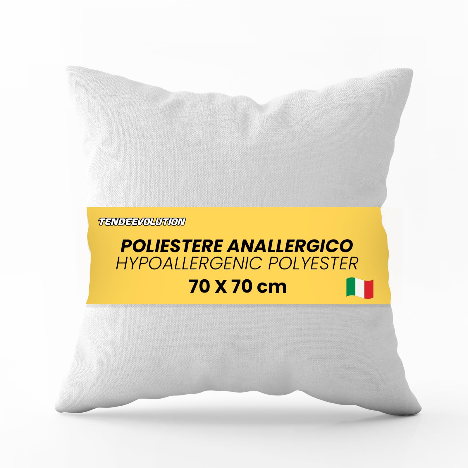 Cuscino divano TENDEEVOLUTION 70x70 cm Poliestere Anallergico Fodera TNT