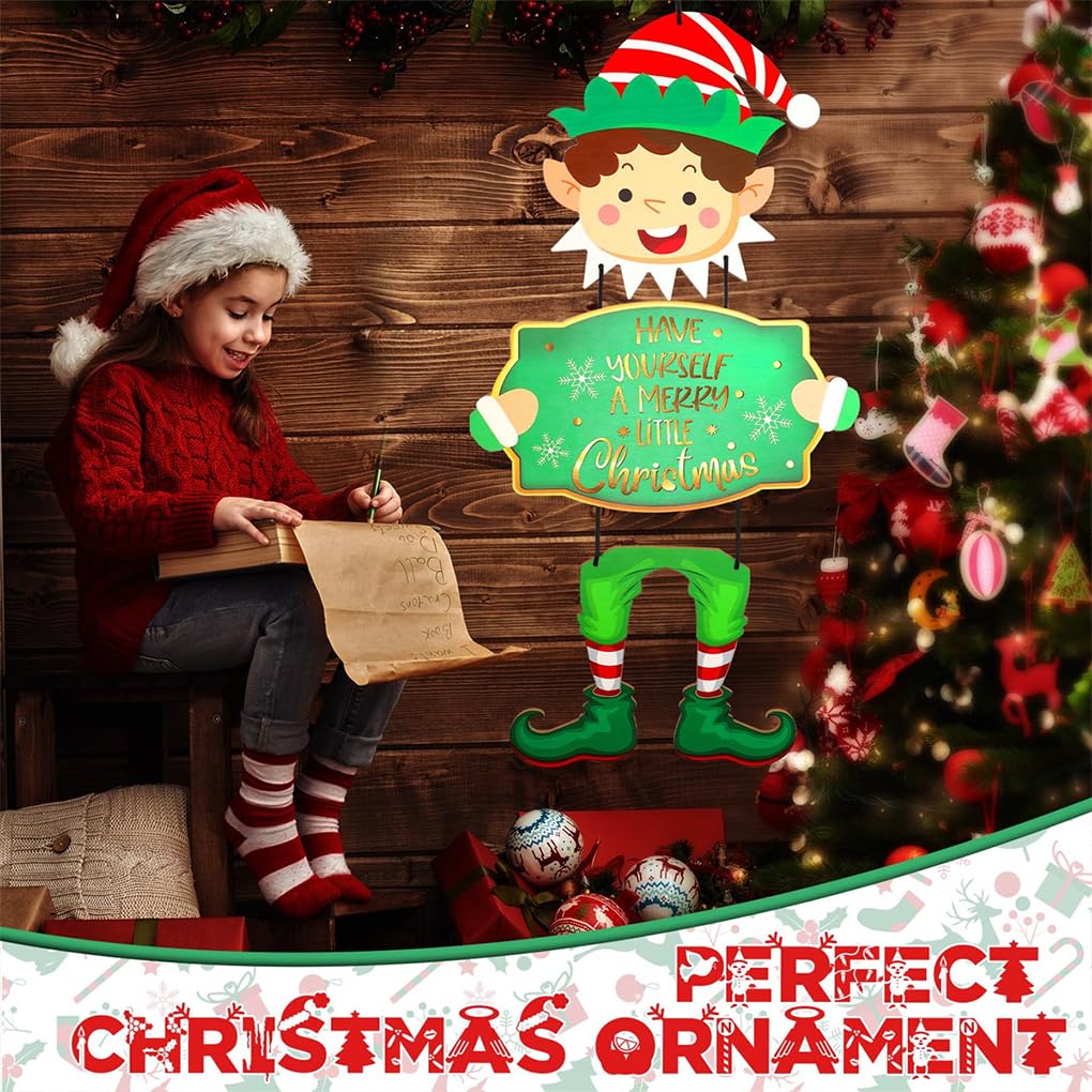 Lindos Adornos navideños, letreros Colgantes para Puertas, Arte de