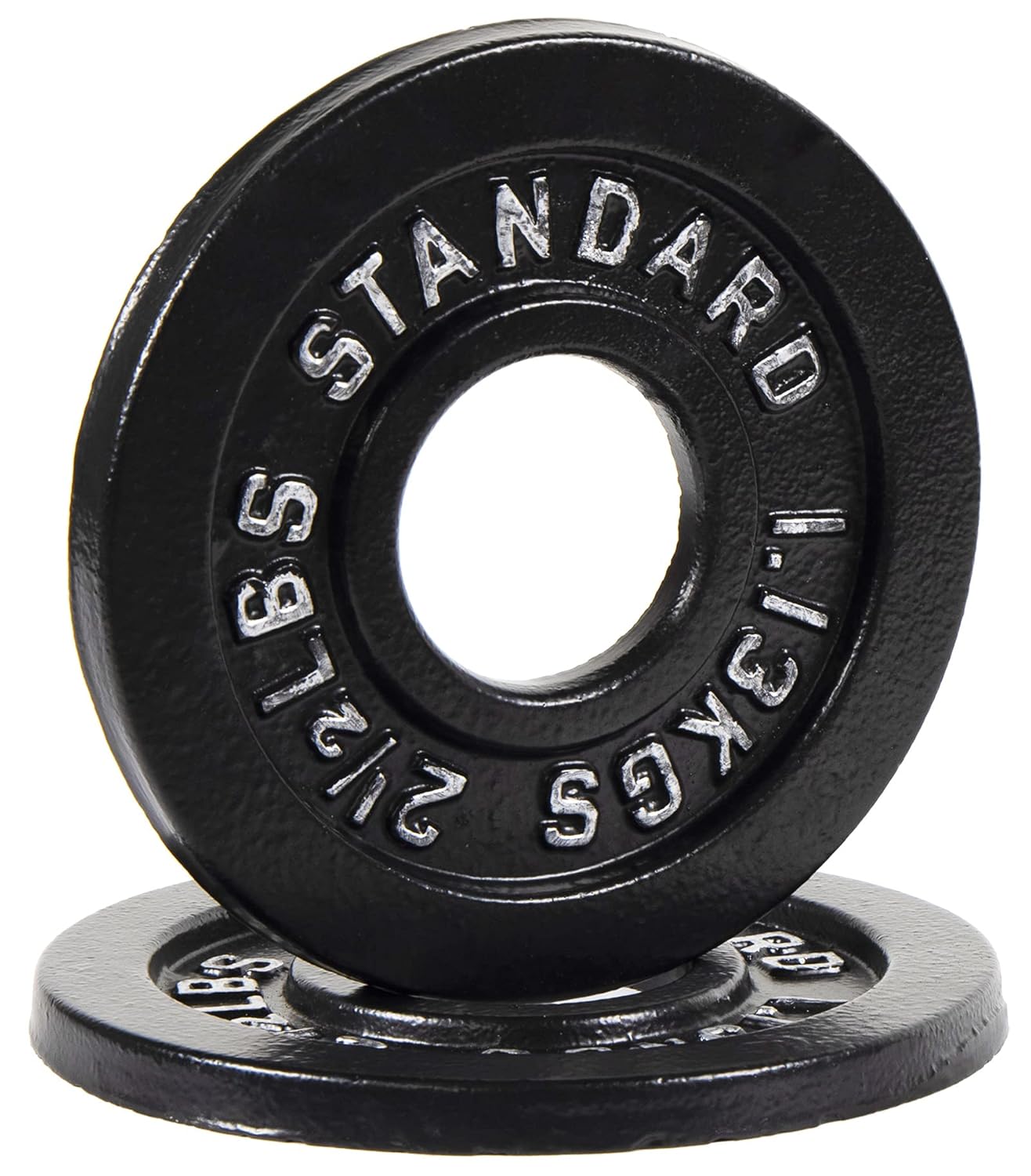 OLIXIS 2-Inch Olympic Cast Iron Weight Plate for Strength Training & Weightlifting, Multiple Sizes