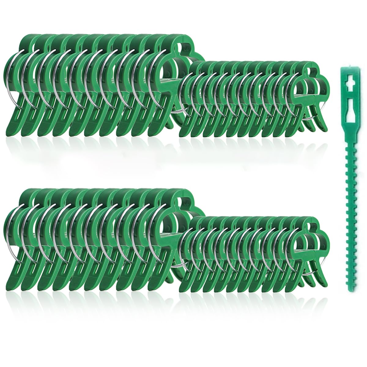 Clip Per Piante Rampicanti 50 Pezzi – Supporto Per Pomodori, Cetrioli E Fagioli, 25 Piccole + 25 Grandi, Riutilizzabili E Facili Da Usare