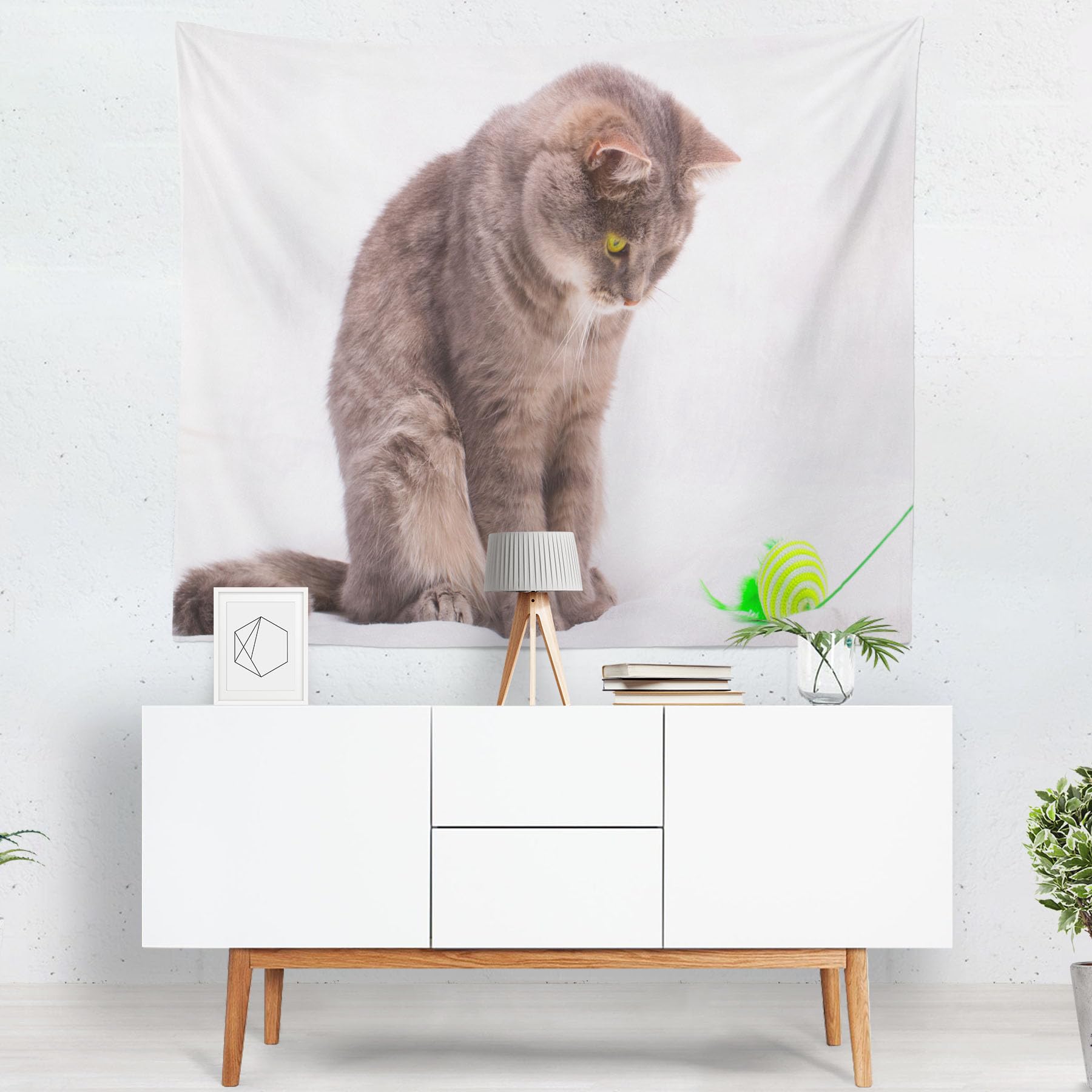 Wandbehang Vertikal Wanddecke Wohnzimmer Katze Wandteppich Vorhänge Wand Teppiche Bunt Wohnzimmer Schlafzimmer Wandbehang Dekoration 350x250cm