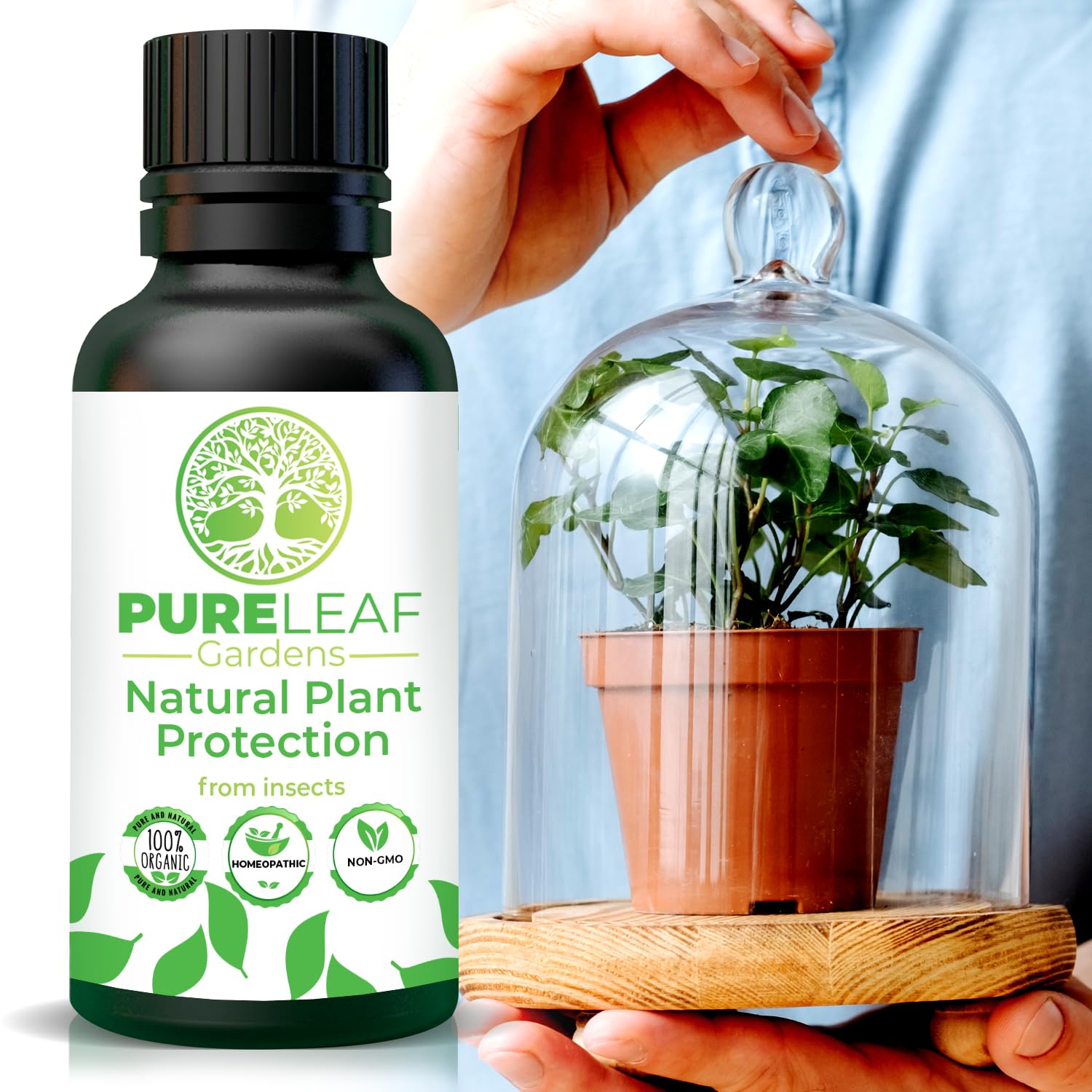 Natural Plant Protection - Promotes Healthy Growing Plants - Indoor and Outdoor Use for Your Garden's Health