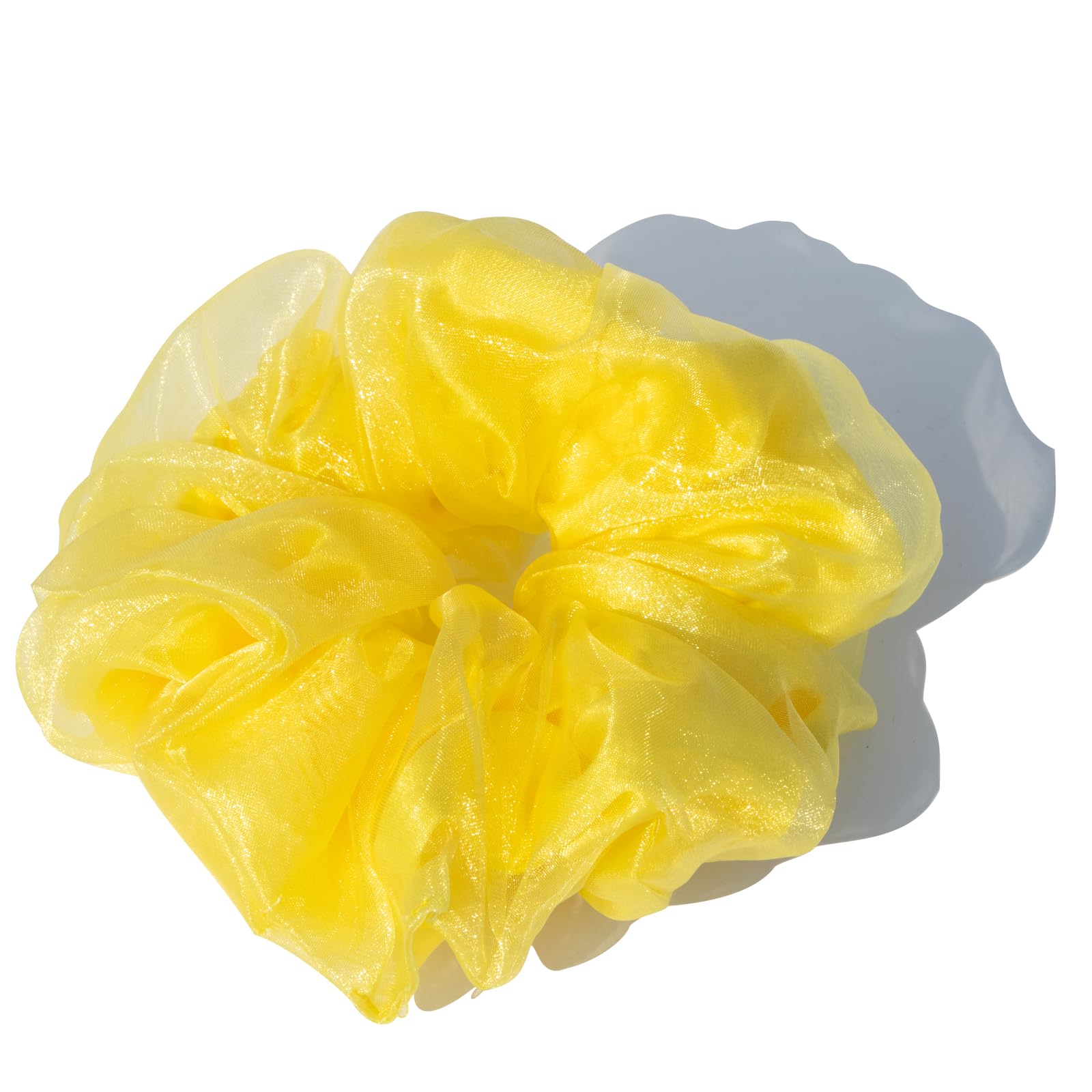 Photo 1 of Oversized Yellow Scrunchie?Jumbo And Large Scrunchies for Women 1pcs