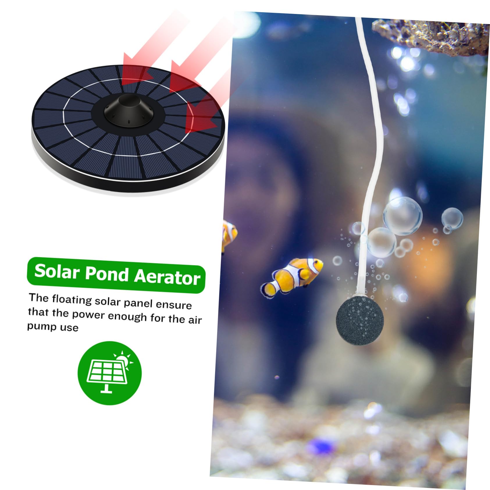 Toddmomy 1 Set Solar Sauerstoffpumpe Teichfilterpumpe Pool Teichpumpen Für Teiche Tauchwasserpumpe Teichpumpen Wasserspielpumpe Hydroponischer Sauerstoffbelüfter Pool