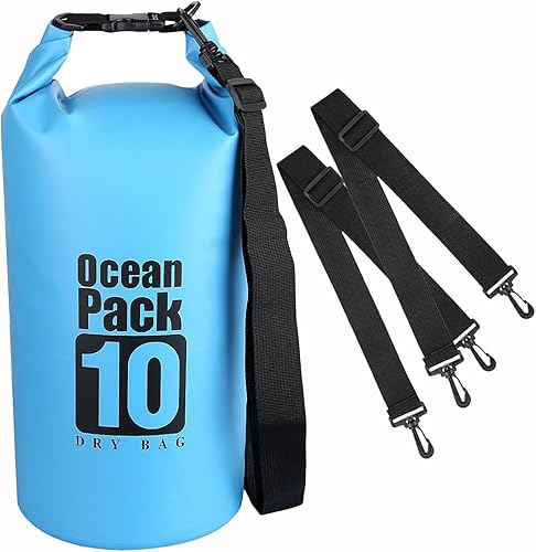 Dry Bag Mochila impermeable 5L10L20L30L Roll Top Bolsa impermeable, bolsas secas flotantes para kayak, natación, barco, campamento, playa.