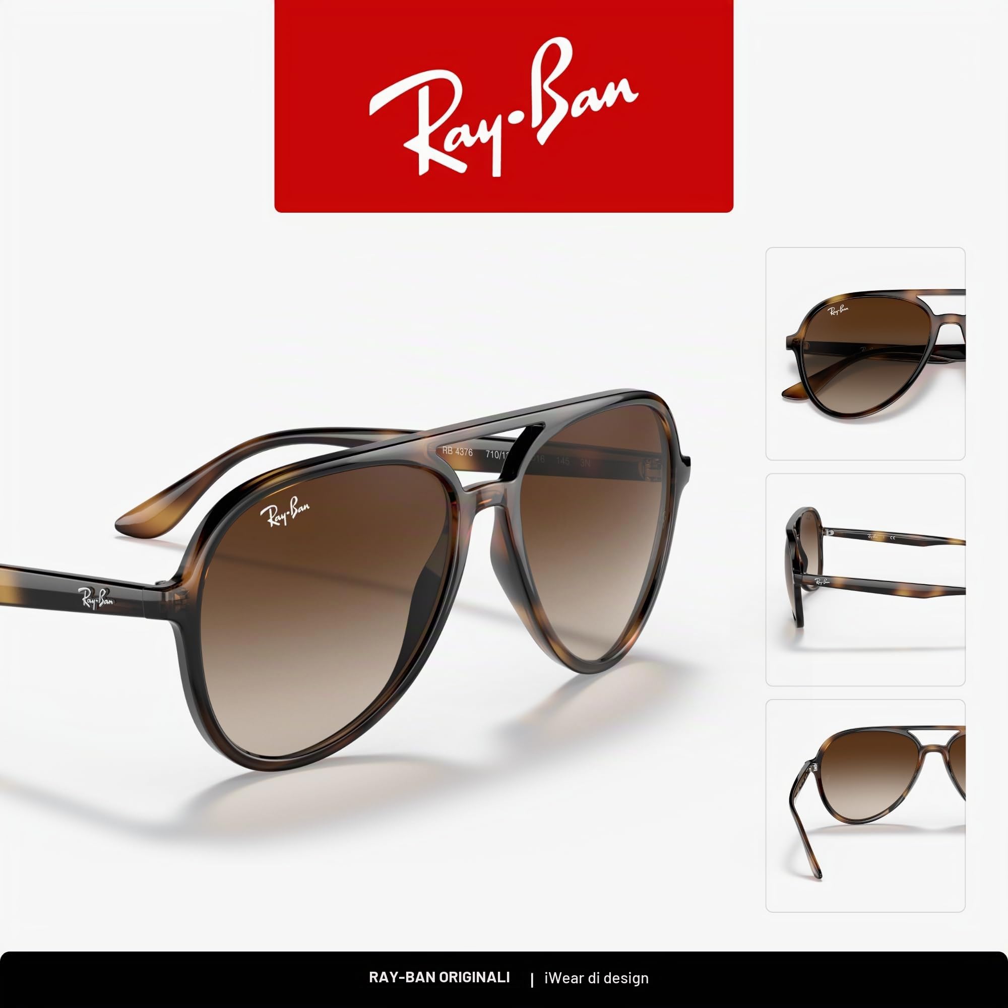 Ray-Ban 0rb4376 Occhiali Unisex - Adulto