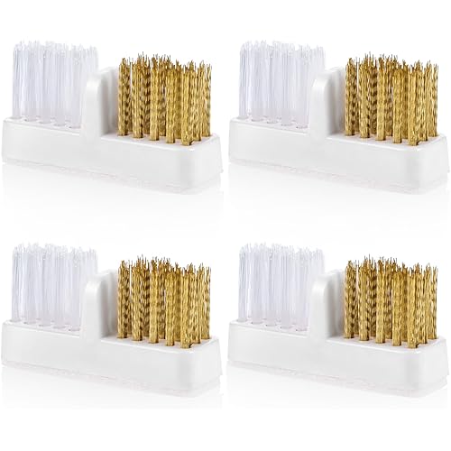 4pcs Nail Drill Wire Cleaner Brush Art Nail Bit Cleaning Brush Drill Bit for Nail Salon, Acrylic Nail Brush Tool Nail Tech Essentials Equipment Gel Nail Accessories