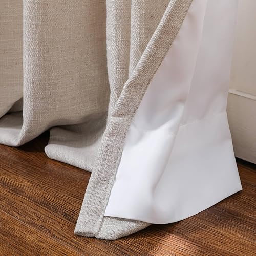 Miniatura 48 de Drapifytex Cortina plisada de lino sintético, cortina para oscurecer la habitación, 56 pulgadas de ancho x 96 pulgadas de largo, cortina de cobre 26
