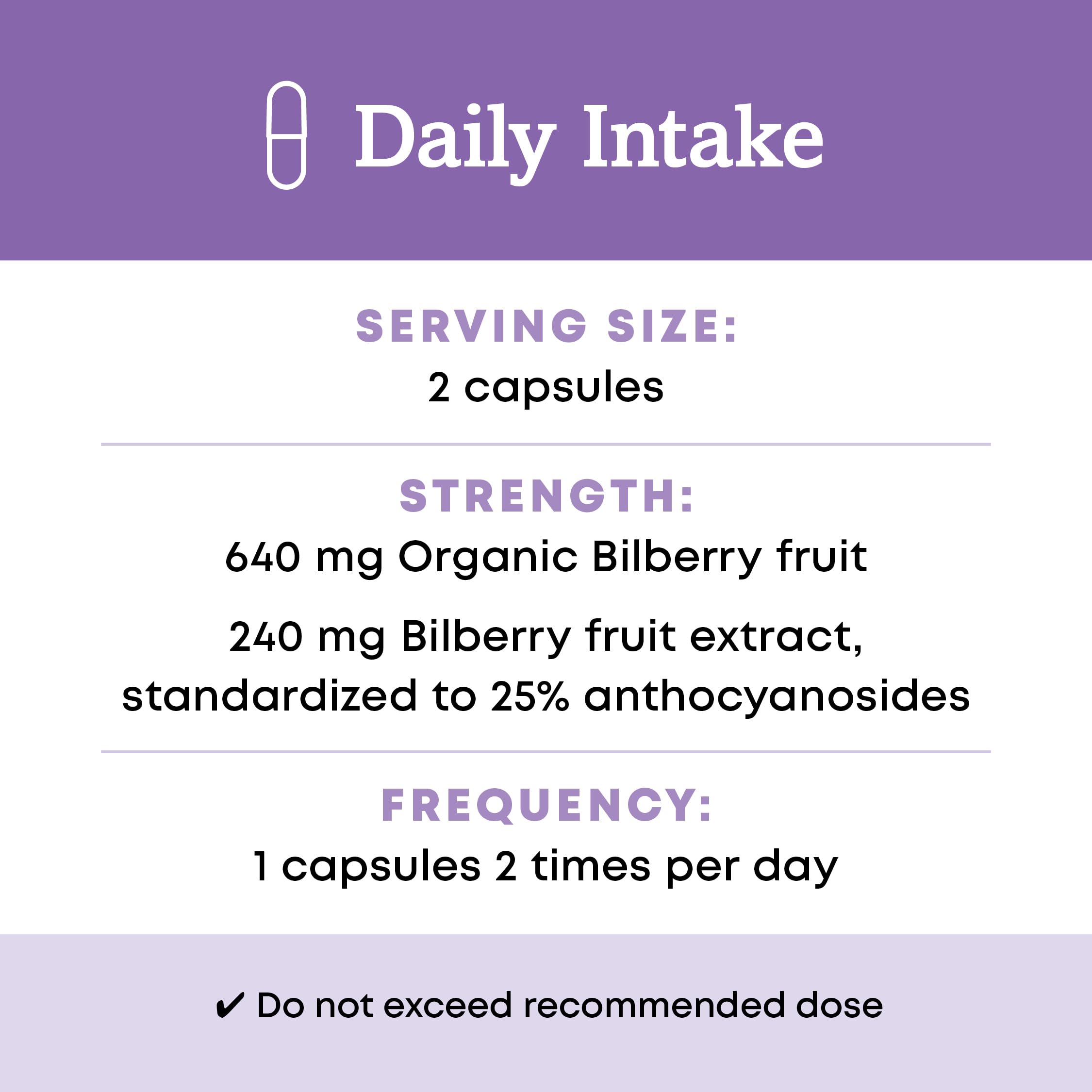 Oregon's Wild Harvest Bilberry Herbal Supplement Vegan Capsules, 880 mg, 60 Count — Amazon image 5