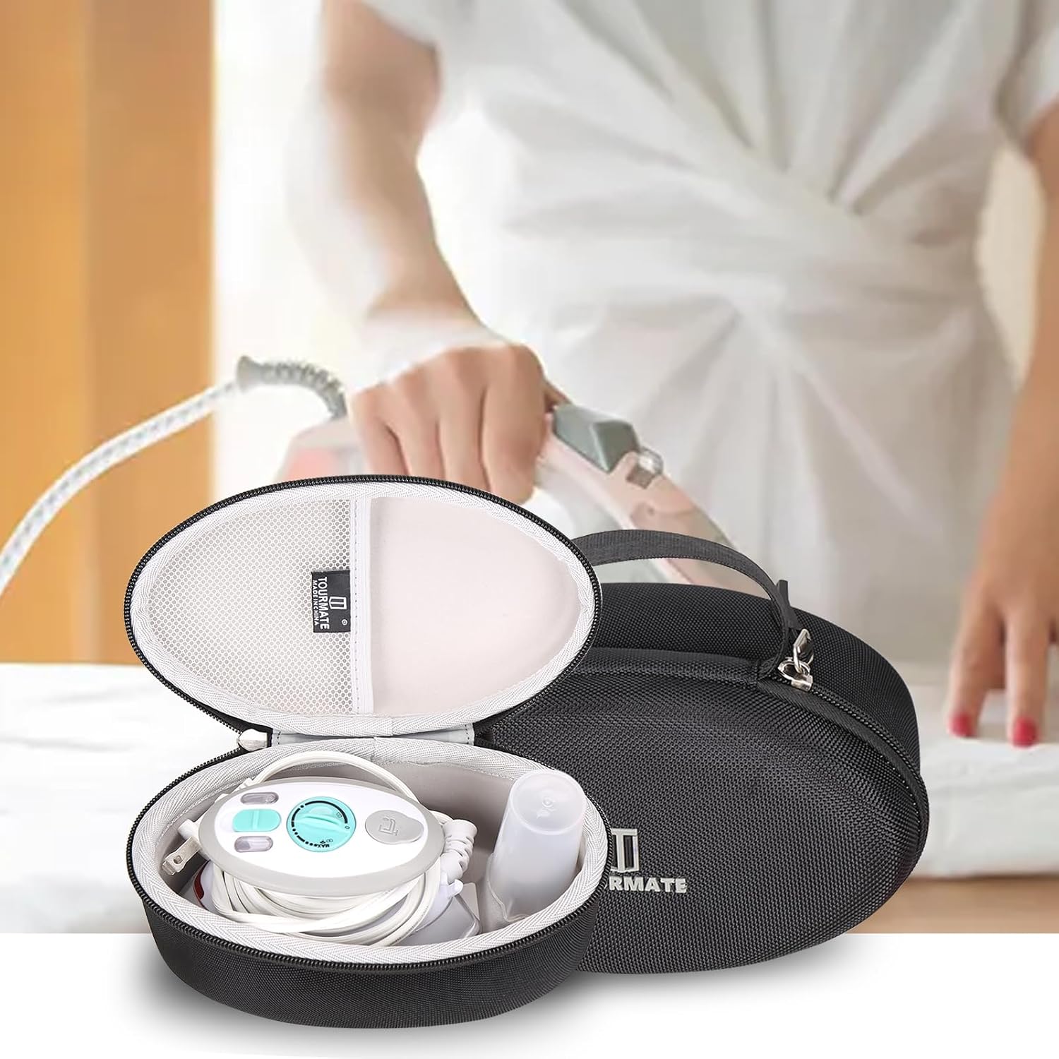 Tourmate Hard Case Replacement for Sharper Image SI-755 Mini Steam Iron, Case Only