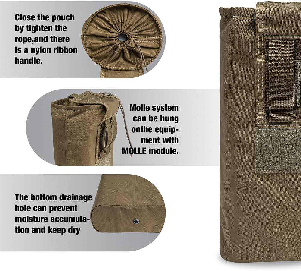 TSPRO MOLLE Drop-Dump Utility Pouch Folding Tactical Magazine Holder for Belts - Image 4