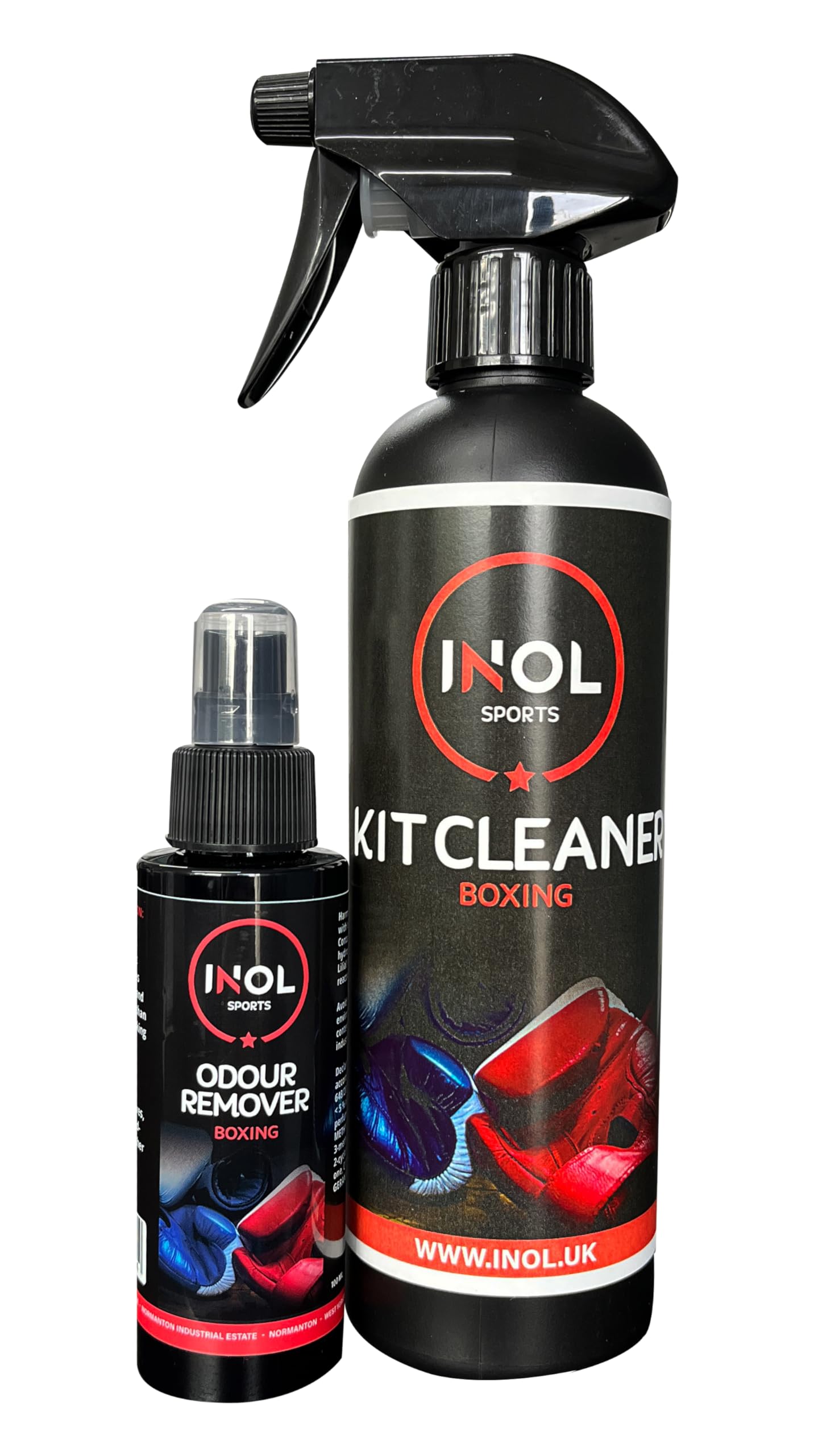 Inol Boxing Bundle - Boxing Kit Cleaner 500ml spray and Odour Remover 100ml spray