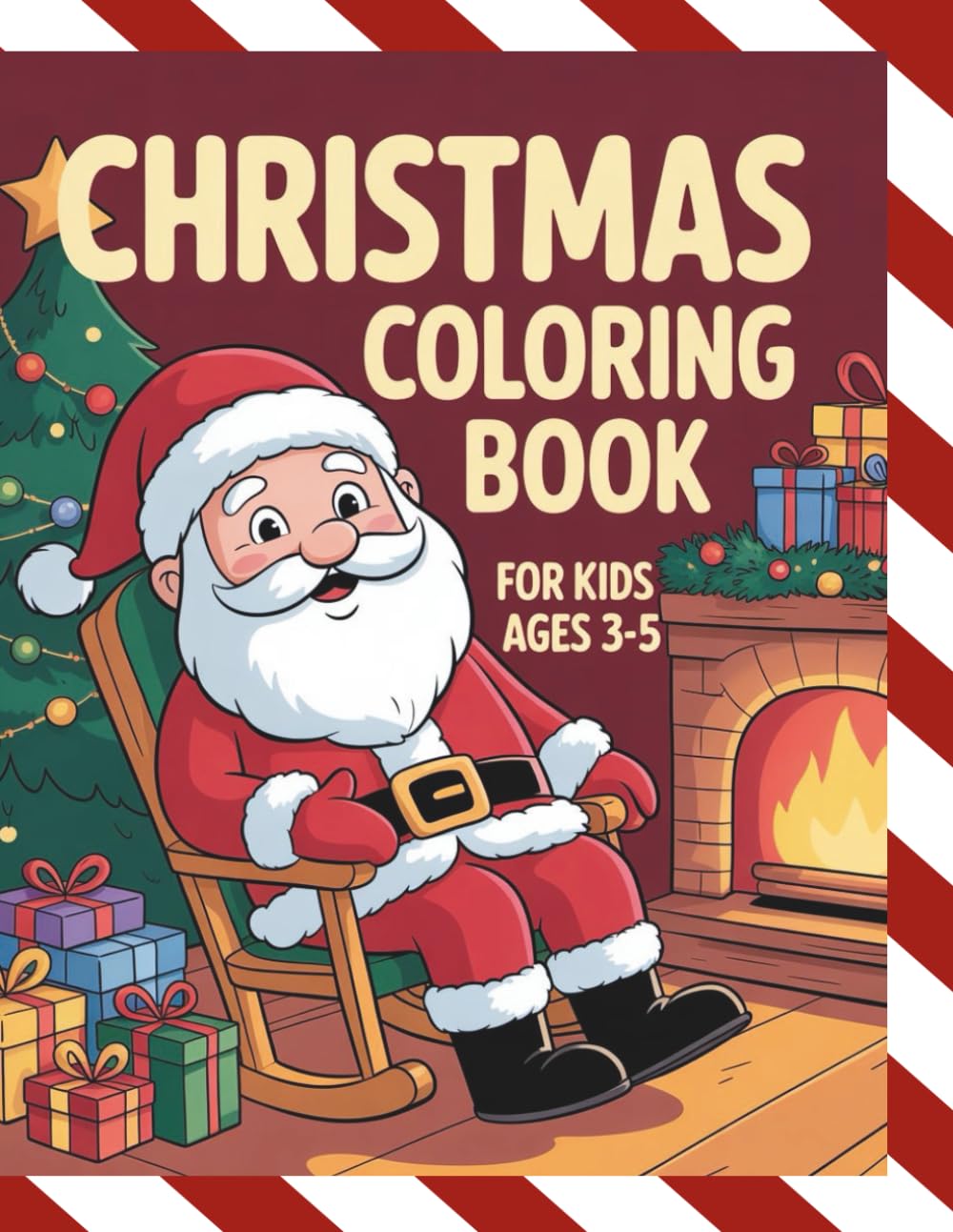 “christmas coloring book for toddlers ages 3-5: my first christmas coloring book