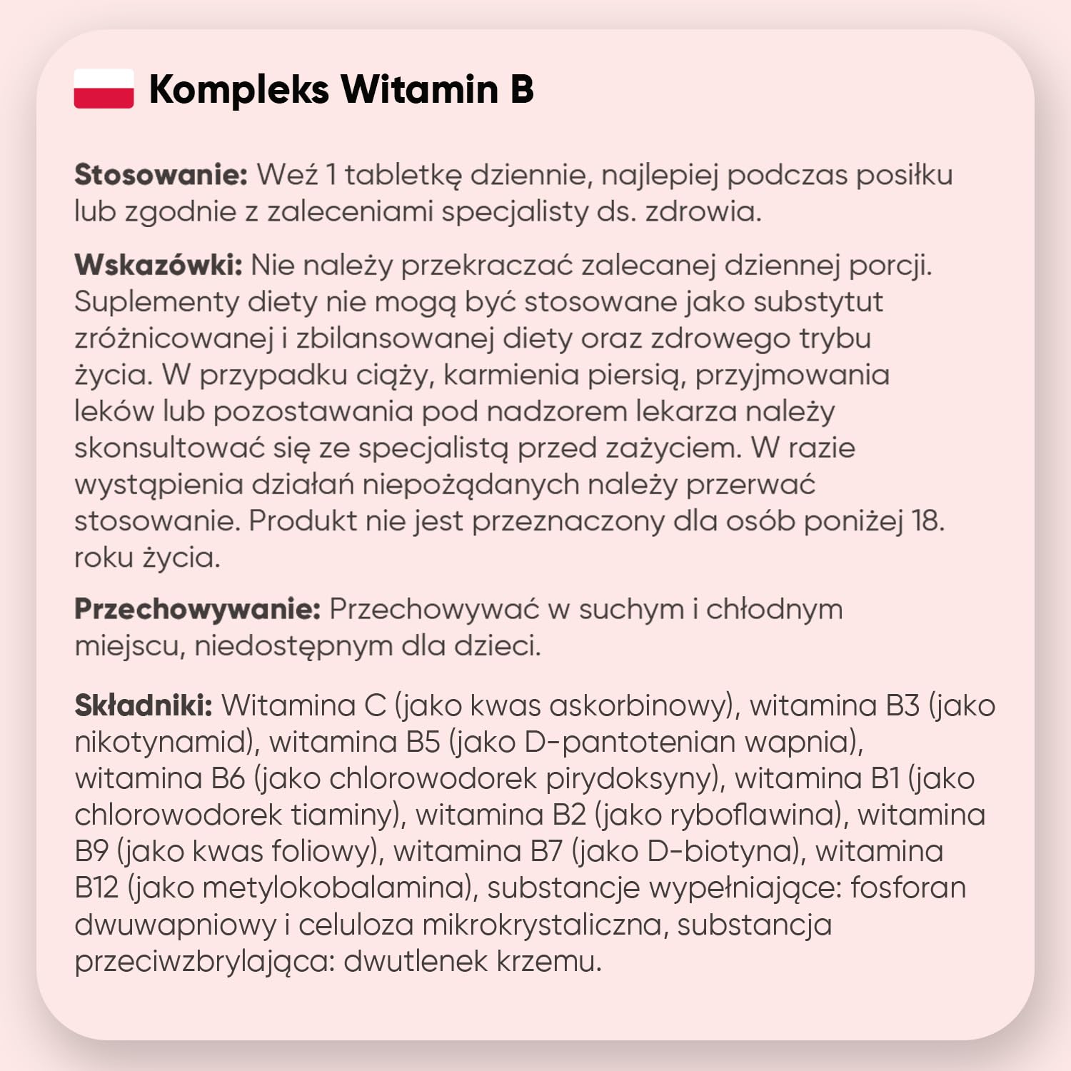 Kompleks witamin B wzbogacony o witaminą C – 365 wegańskich tabletek, 1 rok zapasu – 8 witamin z grupy B, pełny kompleks B: B1, B2, B3, B5, B6, B7 (Biotyna), B9 (Kwas foliowy) i B12