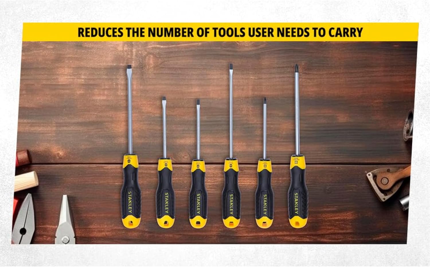 Stanley 6-Piece Cushion Grip2 Screwdriver Set