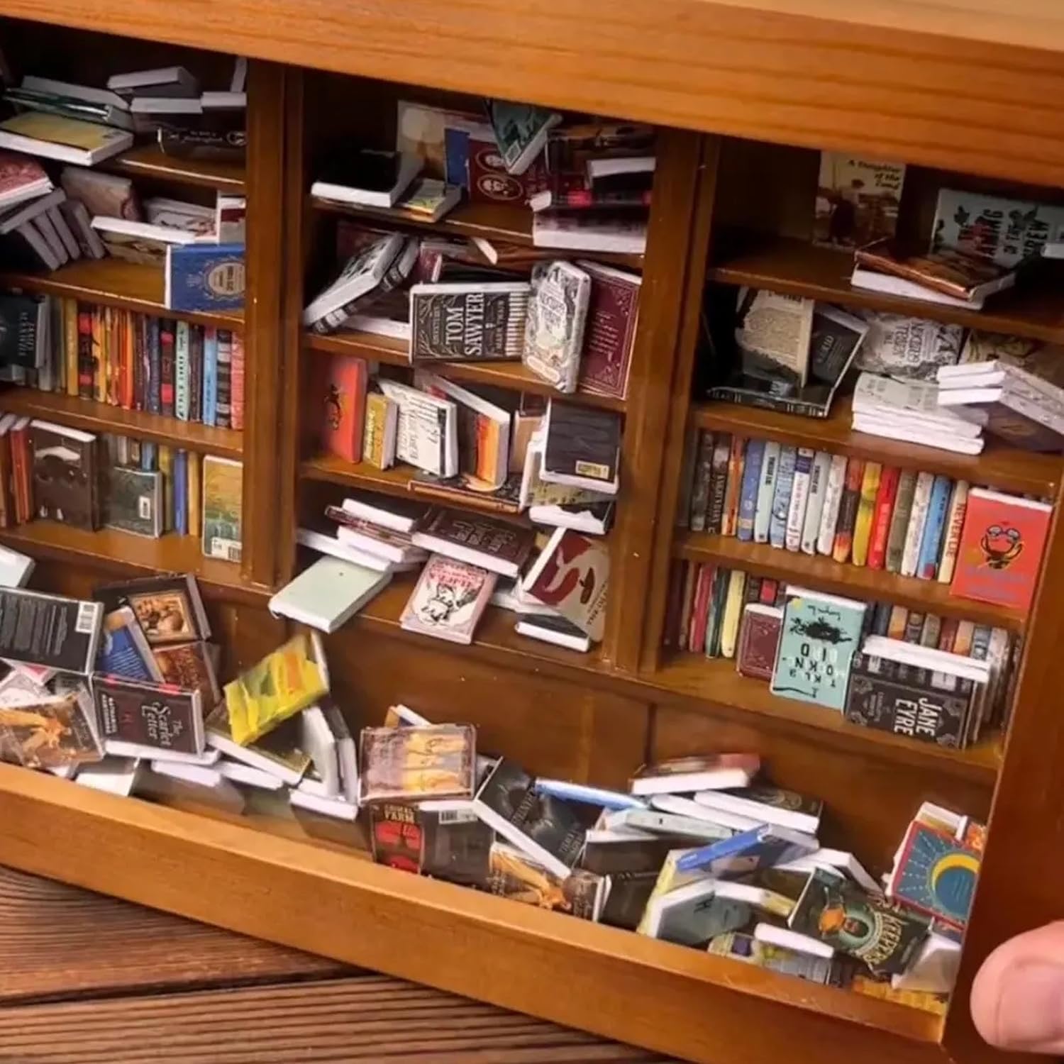 Amazon.com: HErtL Anxiety Bookshelf, 1 Shelf, Rustic