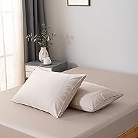 Vista 22 de Bella Coterie - Juego de fundas de almohada de viscosa de bambú de lujo, 100% cultivadas orgánicamente, ultra suave, refrescante, 2 piezas [Blanco]