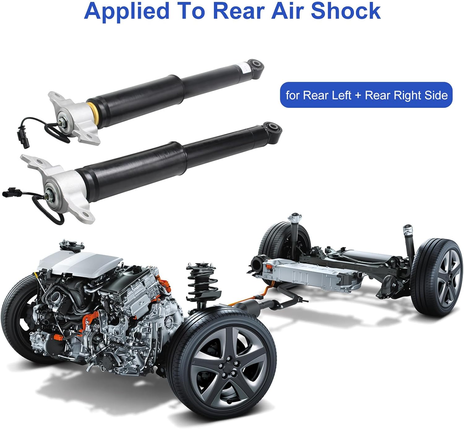 2PCS Rear Air Suspension Shock Absorbers Struts w/Electric for Cadillac XTS 2013-2019 3.6L V6 Replace# 20903683 23457034 84326293 84326294