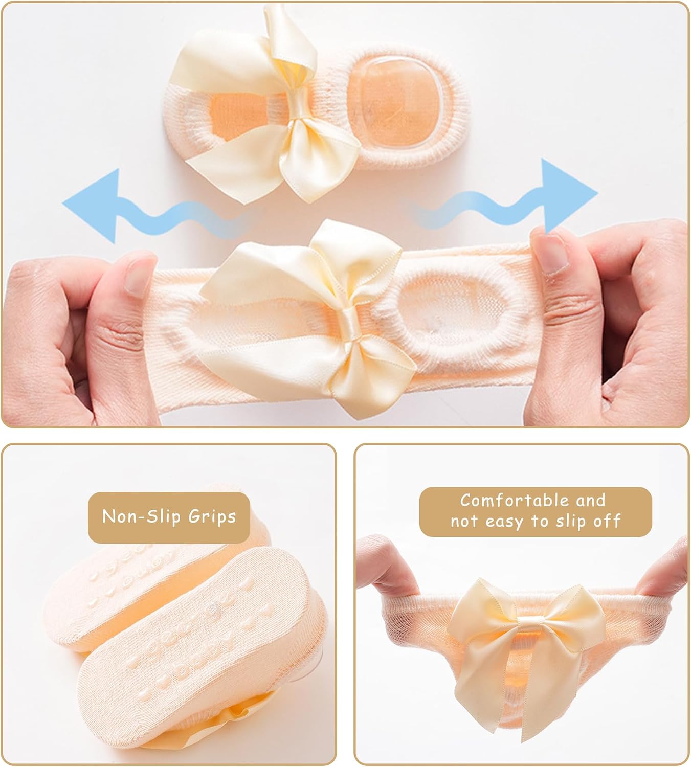 Baby Ballet Socks 0-6 Months Newborn Non Slip Grip Ankle Socks for Babies Infant Preemie socks new baby gifts