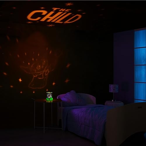 Miniatura 5 de Idea Nuova Star Wars The Mandalorian - Lámpara y luz nocturna para niños con proyección que cambia de color