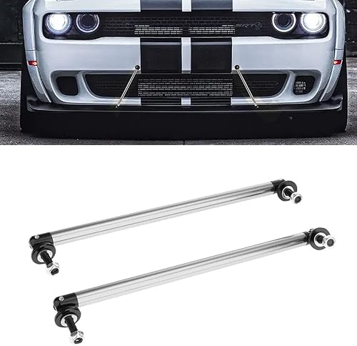 Vista 27 de Xotic Tech - Varillas ajustables de soporte para difusor para parachoques delantero, se adaptan a la mayoría de los vehículos