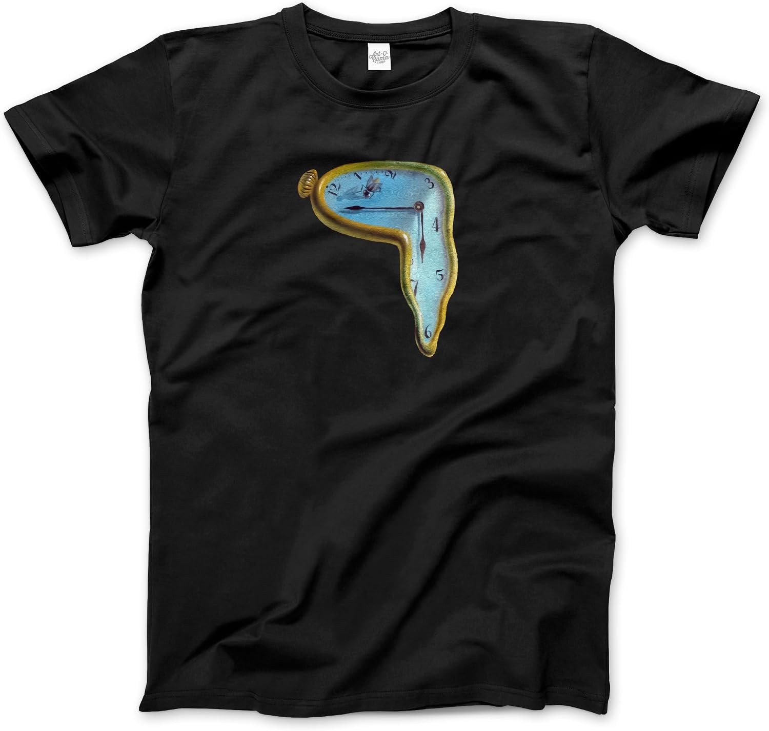 Dali - Melting Watch Artwork T-Shirt (Adults, Kids, Short & Long Sleeve) Black