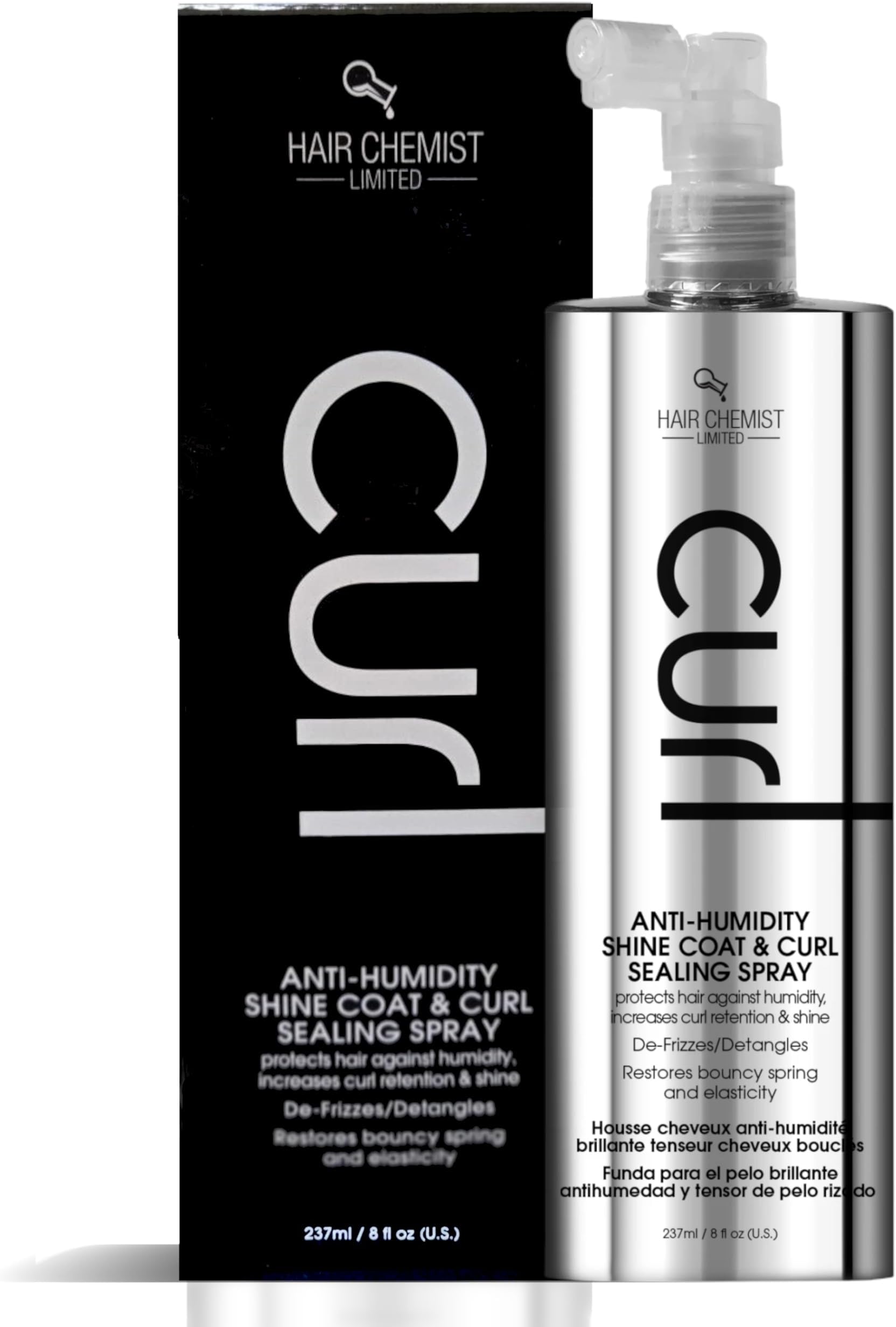 CURL Anti Humidity Shine Coat & Curl Sealing Spray 8 oz.
